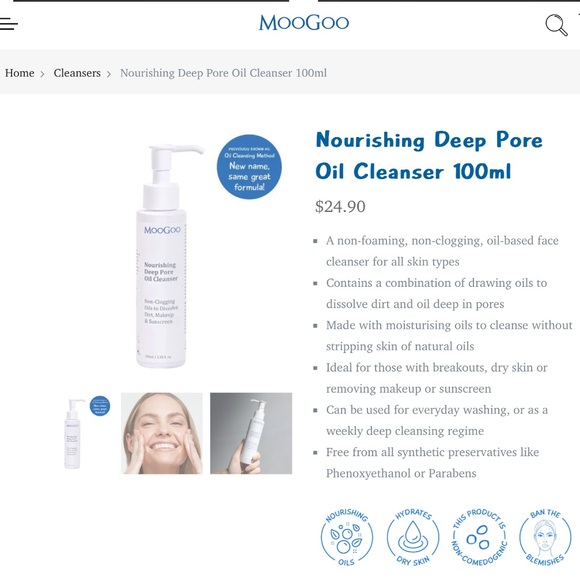 MOOGOO Oil Cleansing Method for deep pore cleansing $6 🧴 - Picture 2 of 7